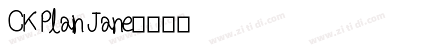 CK Plain Jane字体转换
